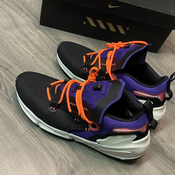 Nike Zoom Moc THE 10TH  BLACK PURPLE ORANGE WHITE NEW IN BOX SIZE 13 - Picture 3 of 6